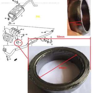 Ron ống xả Cổ pô Suzuki Wagon R+ 2001 - 2007 và các dòng xe tương ứng